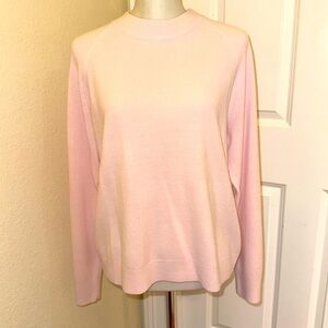 Mercer Street Studio Womens Pink Long Sleeve Light Pink Sweater Crew Neck XL